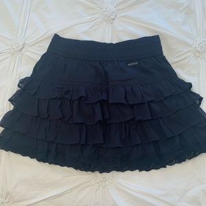 navy abercrombie and fitch skirt